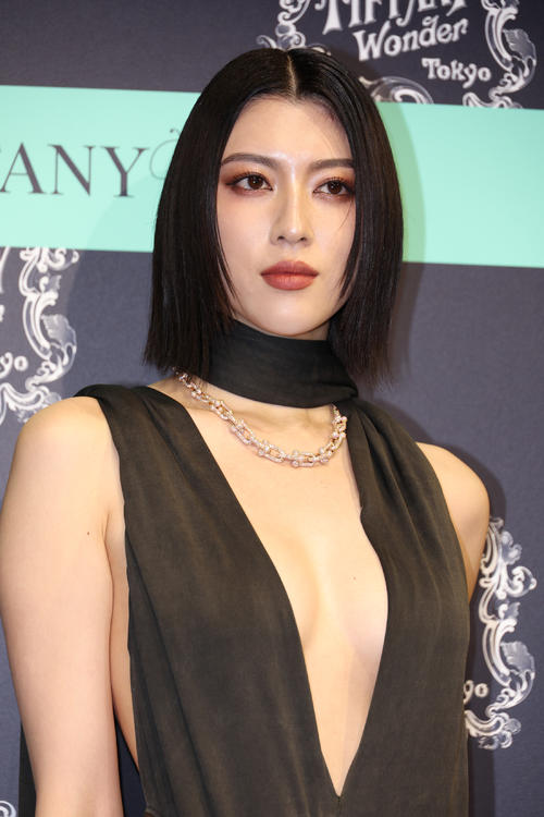 ティファニーのイベントに参加した三吉彩花（撮影・中島郁夫）