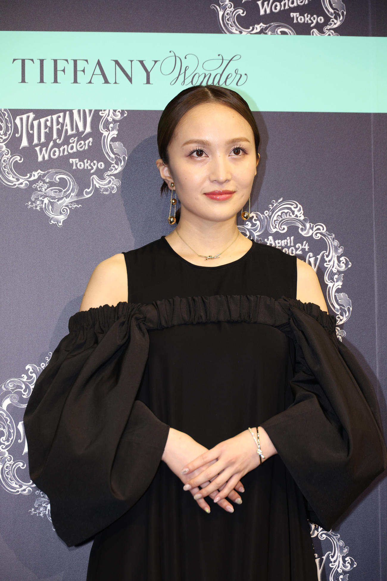 ティファニーのイベントに参加した百田夏菜子（撮影・中島郁夫）