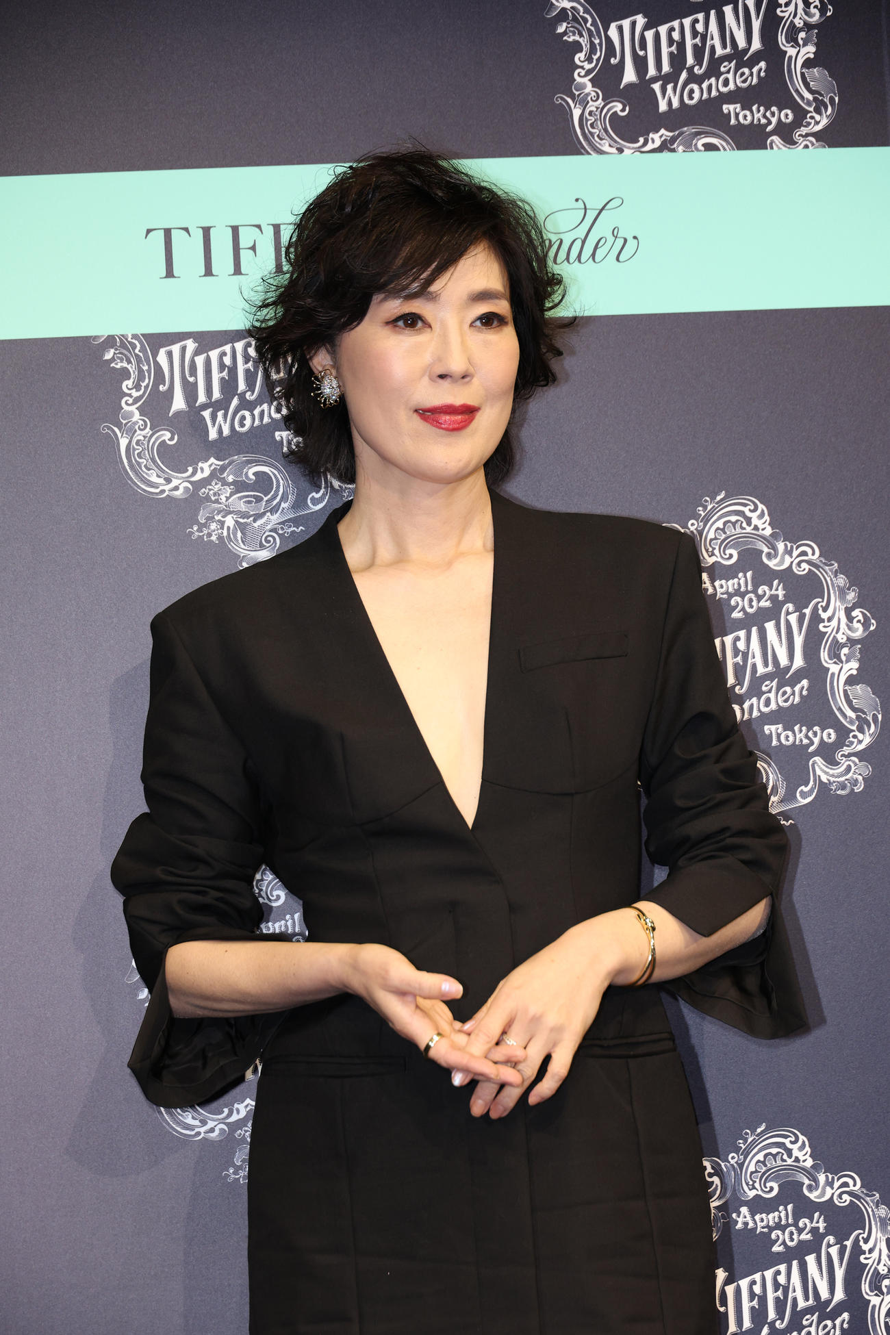 ティファニーのイベントに参加した寺島しのぶ（撮影・中島郁夫）