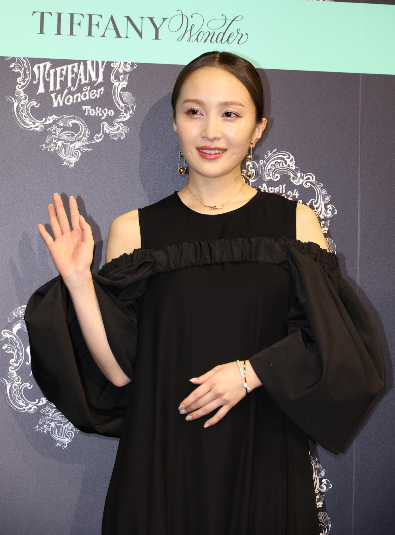 ティファニーのイベントに参加した百田夏菜子（撮影・中島郁夫）