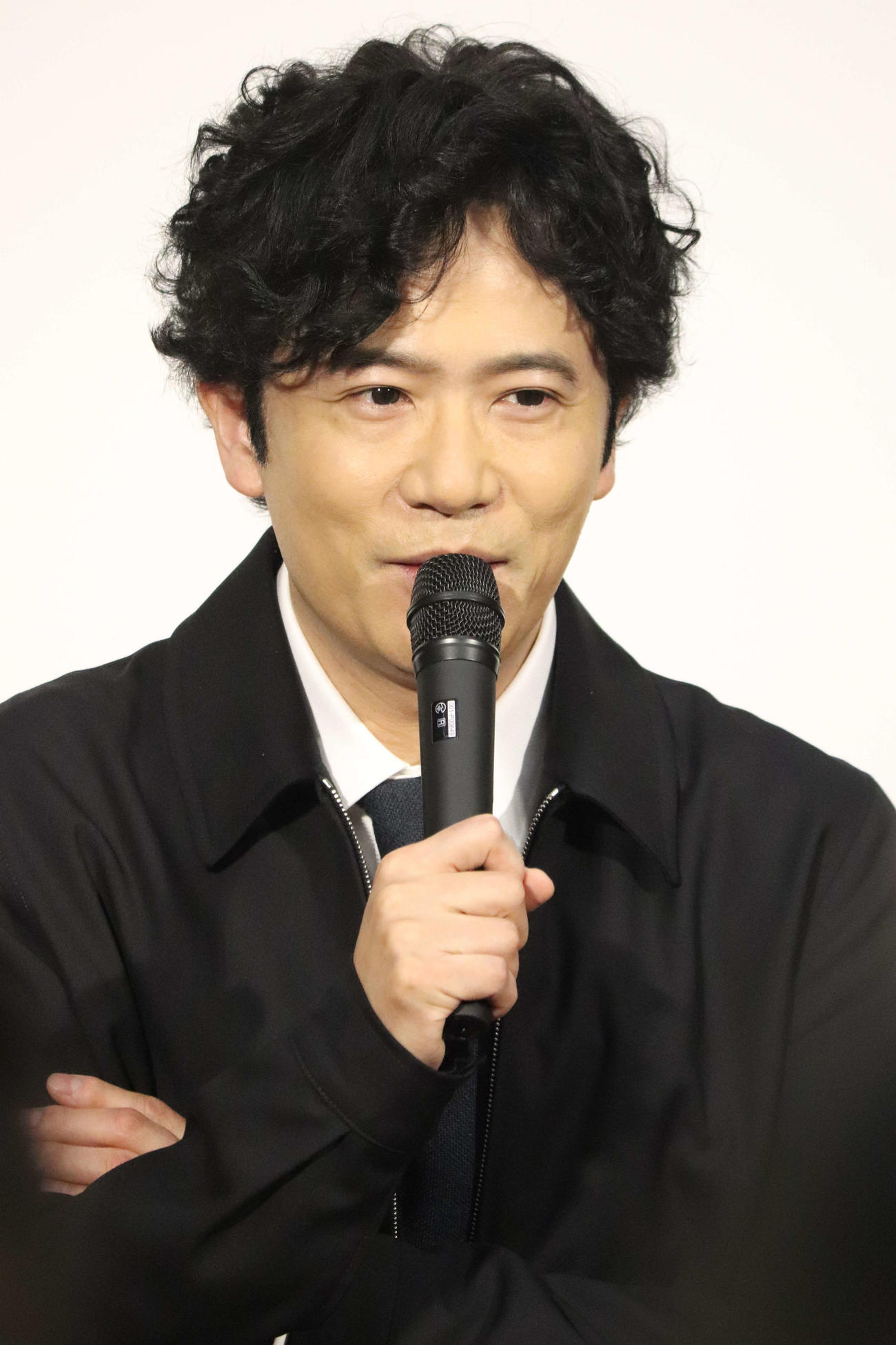 NHK総合ドラマ10「燕は戻ってこない」試写会見に出席した稲垣吾郎（撮影・加藤理沙）