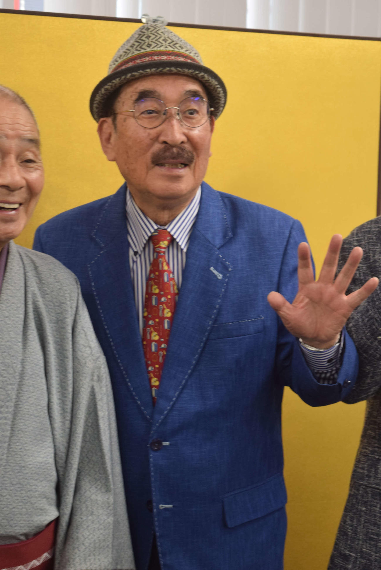 「甦る、昭和演芸」への意気込みを語った青芝フック（撮影・阪口孝志）