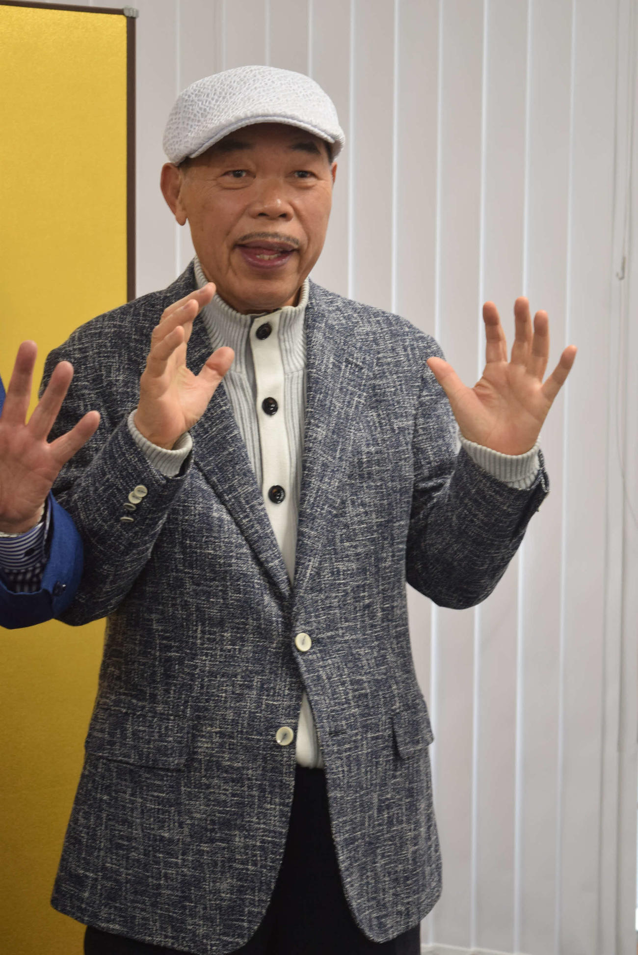 「甦る、昭和演芸」への意気込みを語った若井ぼん（撮影・阪口孝志）
