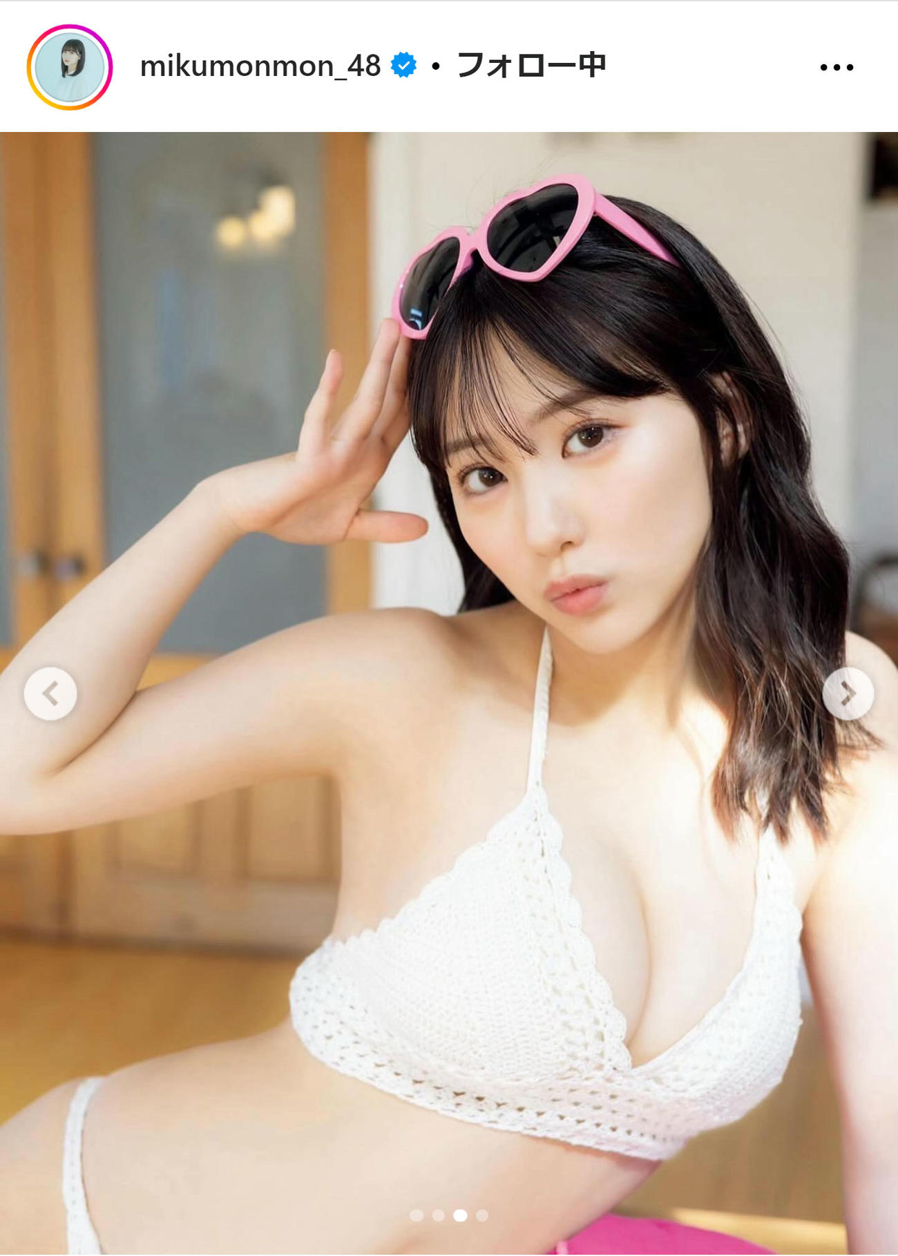 田中美久のインスタグラムから