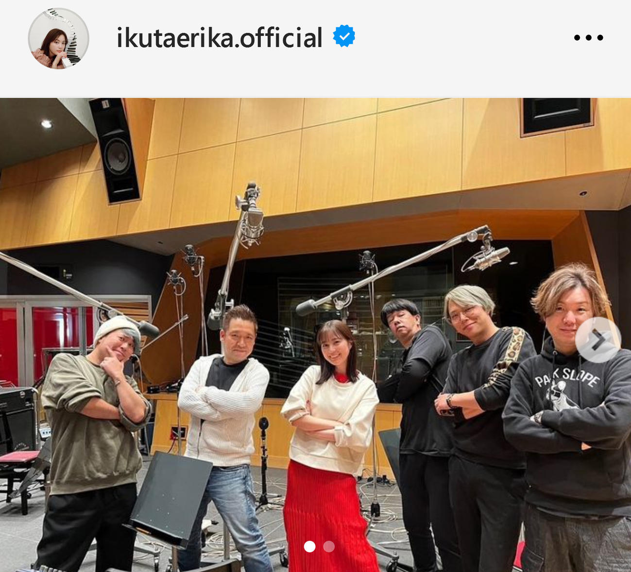 生田絵梨花のインスタグラムから