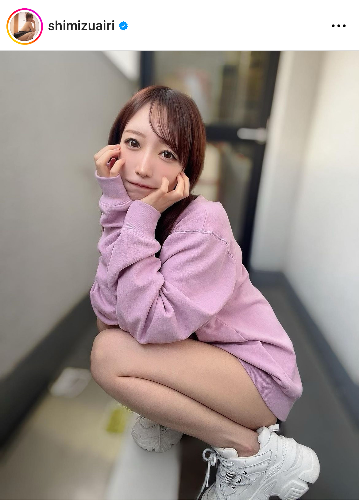 清水あいりのインスタグラムから