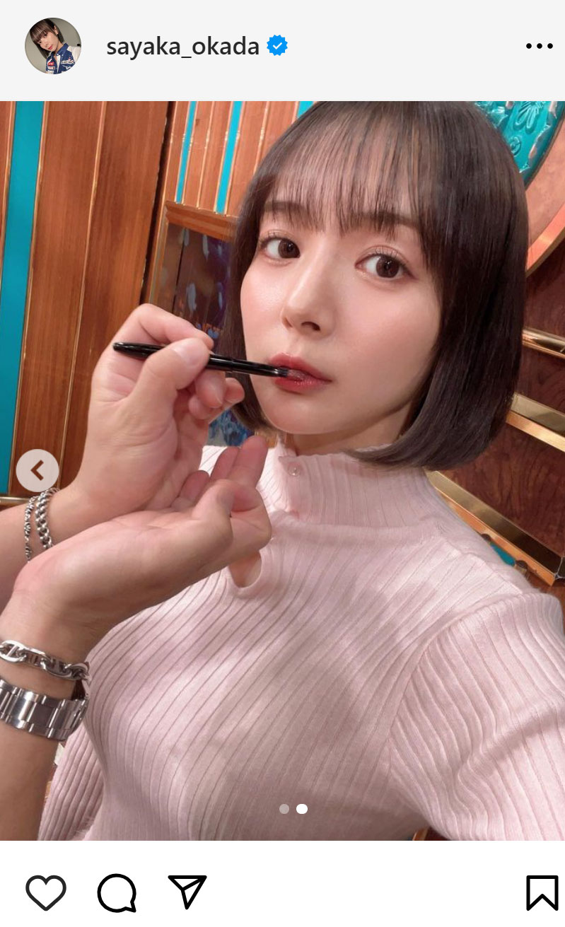 岡田紗佳のインスタグラムから