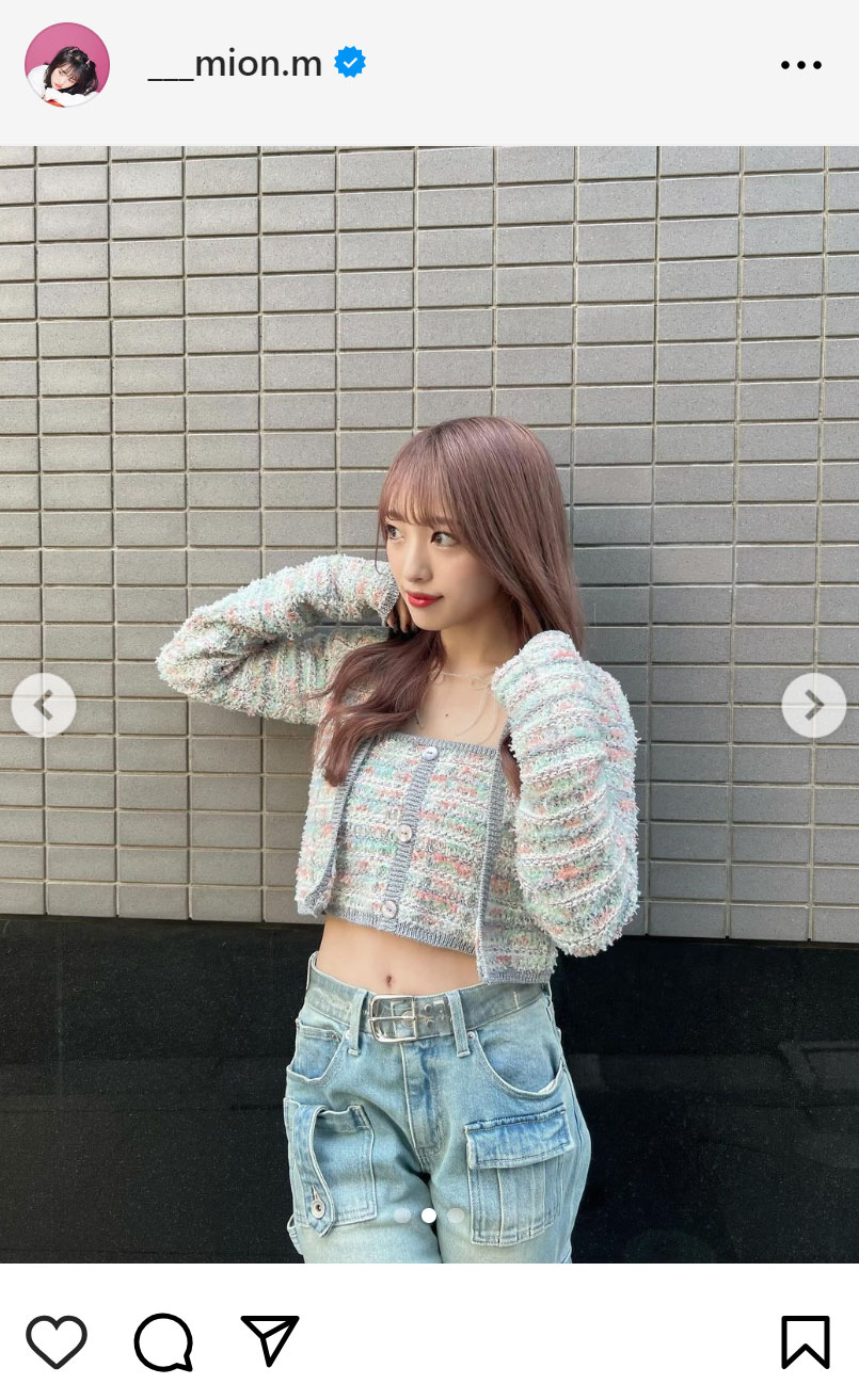 向井地美音のインスタグラムから