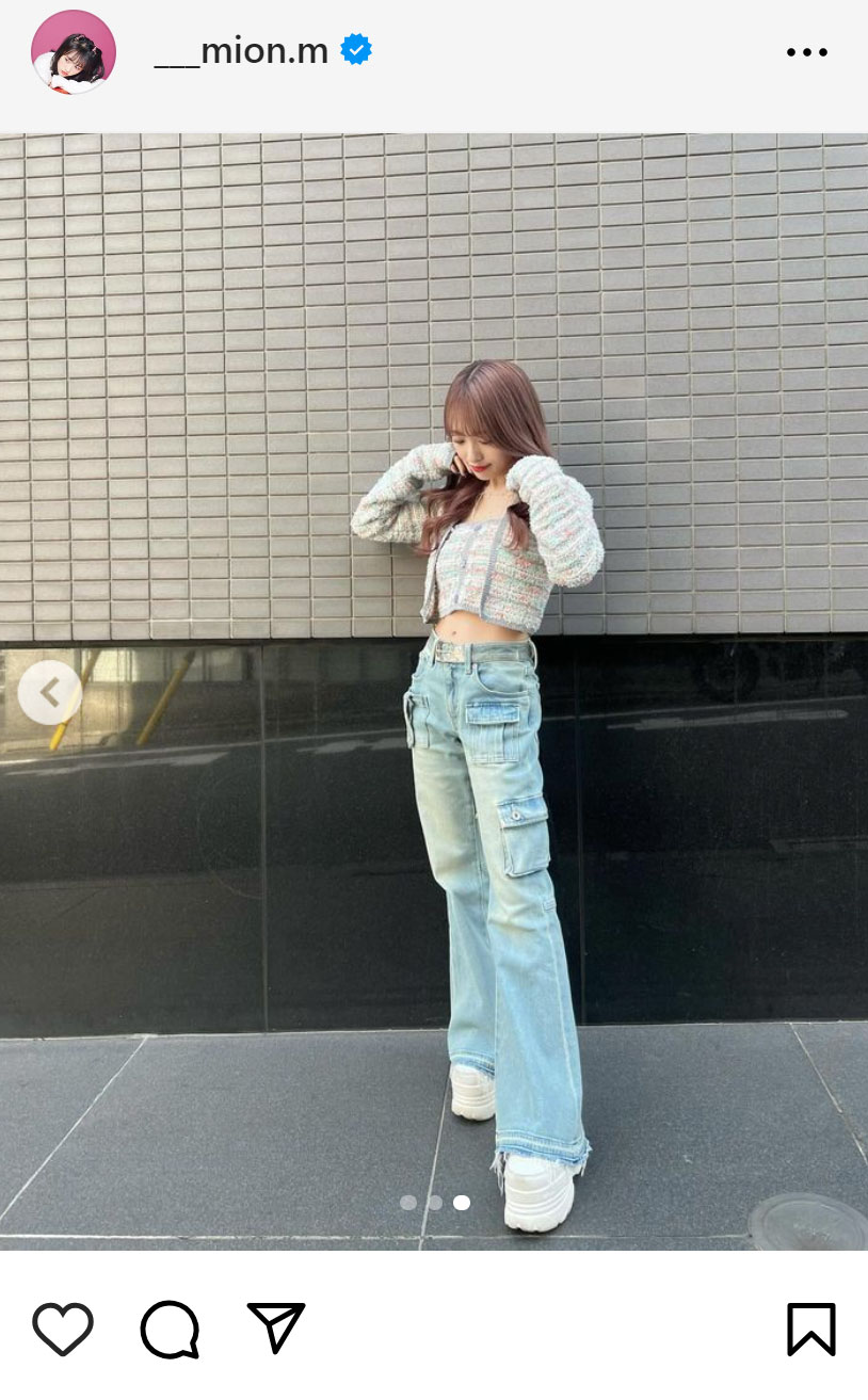向井地美音のインスタグラムから