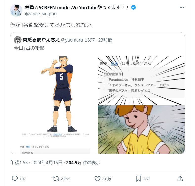 林勇のＸから