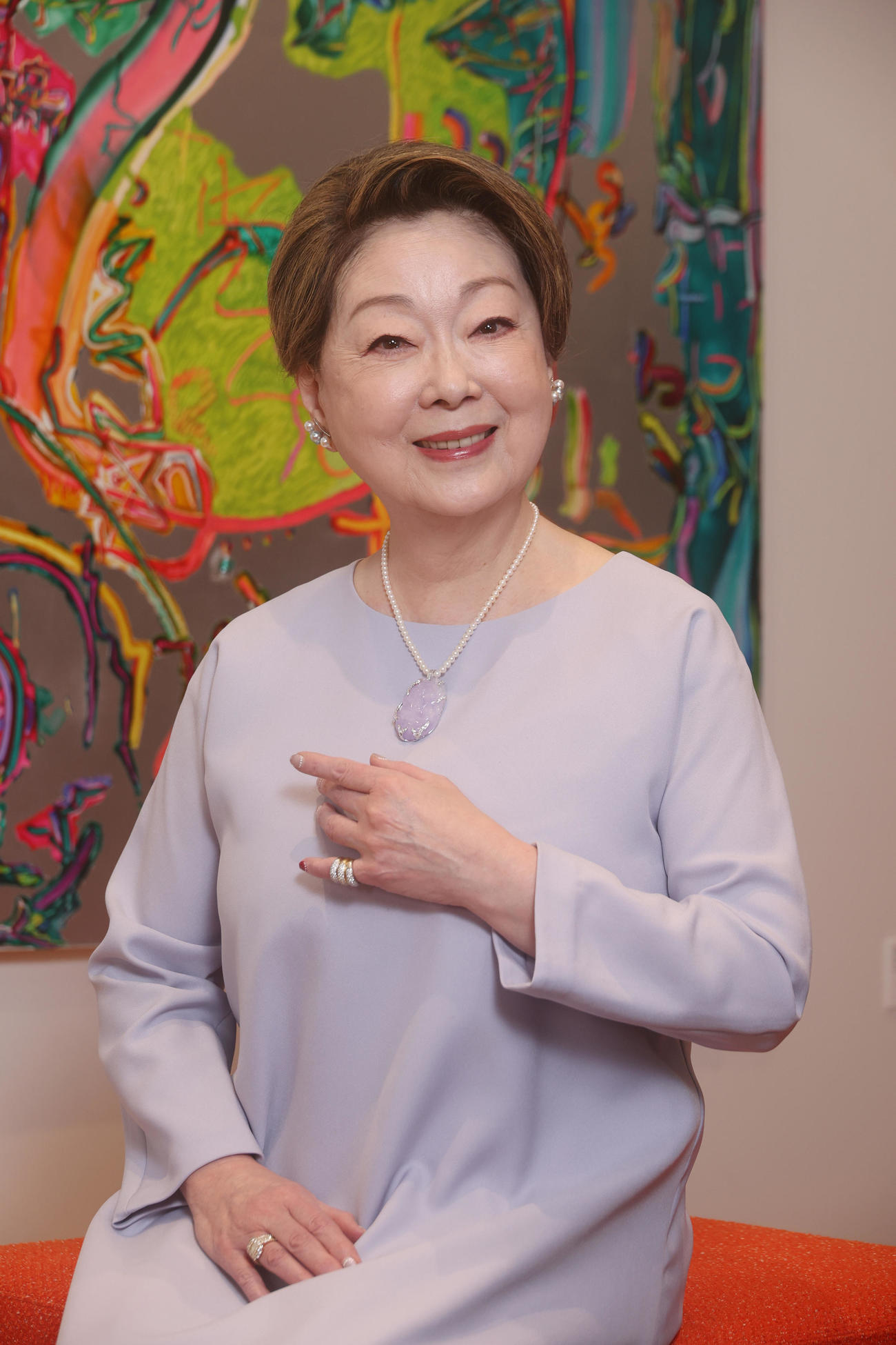芸能生活55周年を迎えた由紀さおり（撮影・中島郁夫）