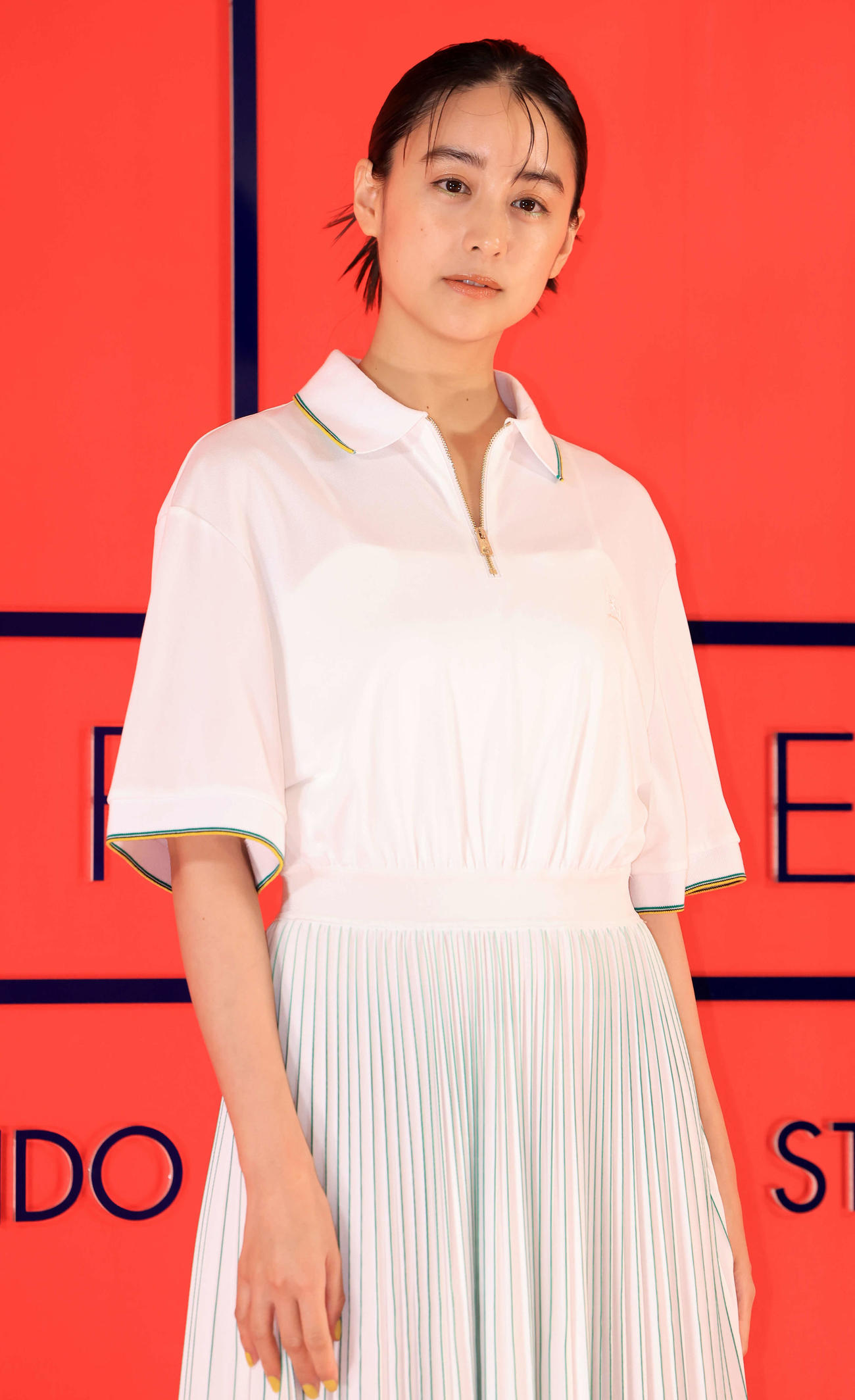 トミー・ヒルフィガー［People's place」に登場した山本美月（撮影・浅見桂子）