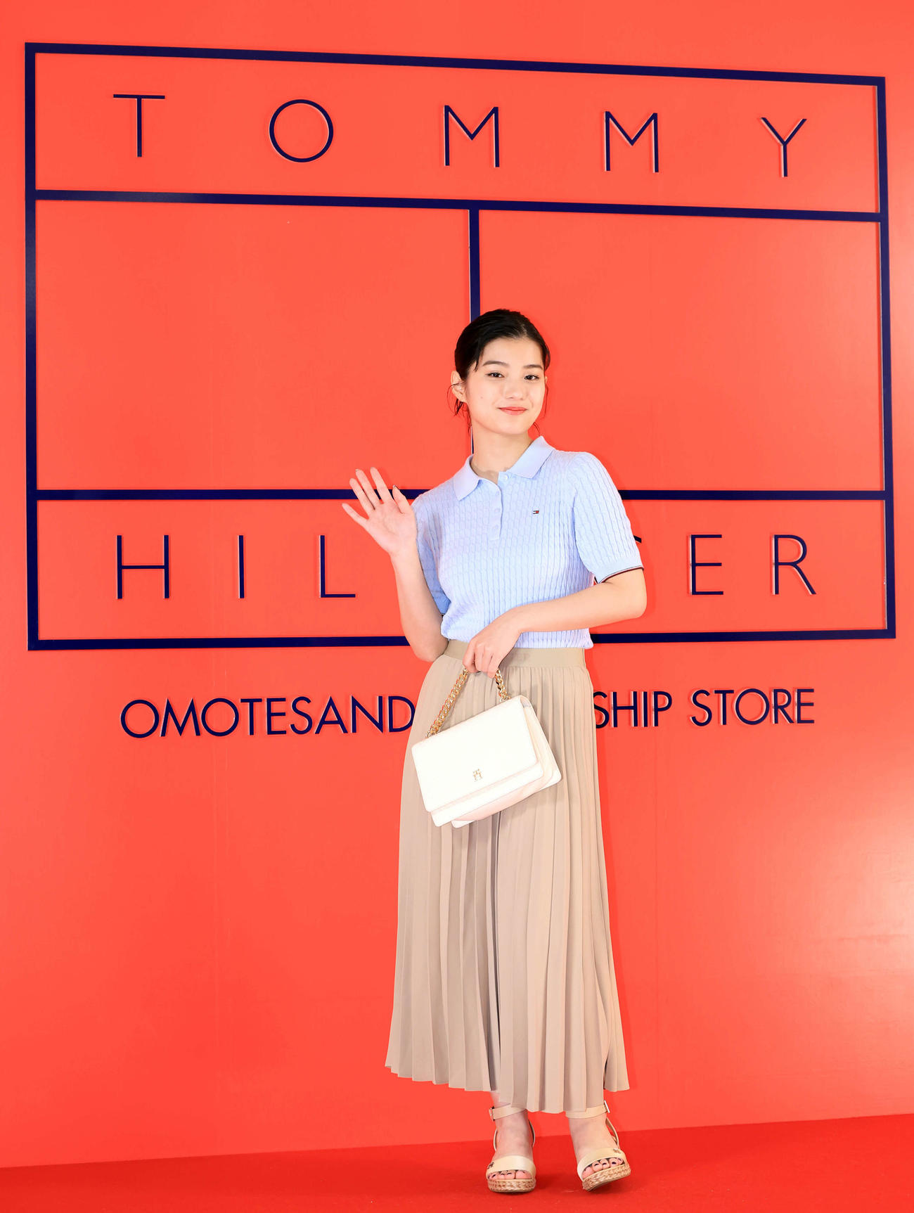 トミー・ヒルフィガー［People's place」に登場した蒔田彩珠（撮影・浅見桂子）