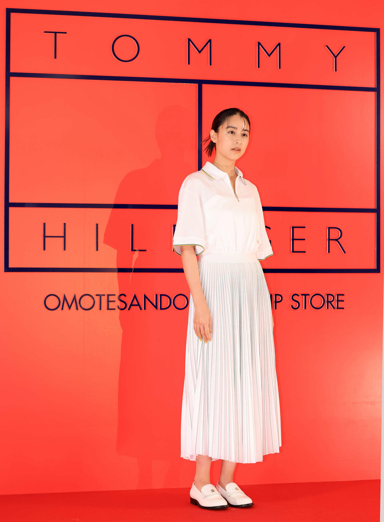 トミー・ヒルフィガー［People's place」に登場した山本美月（撮影・浅見桂子）