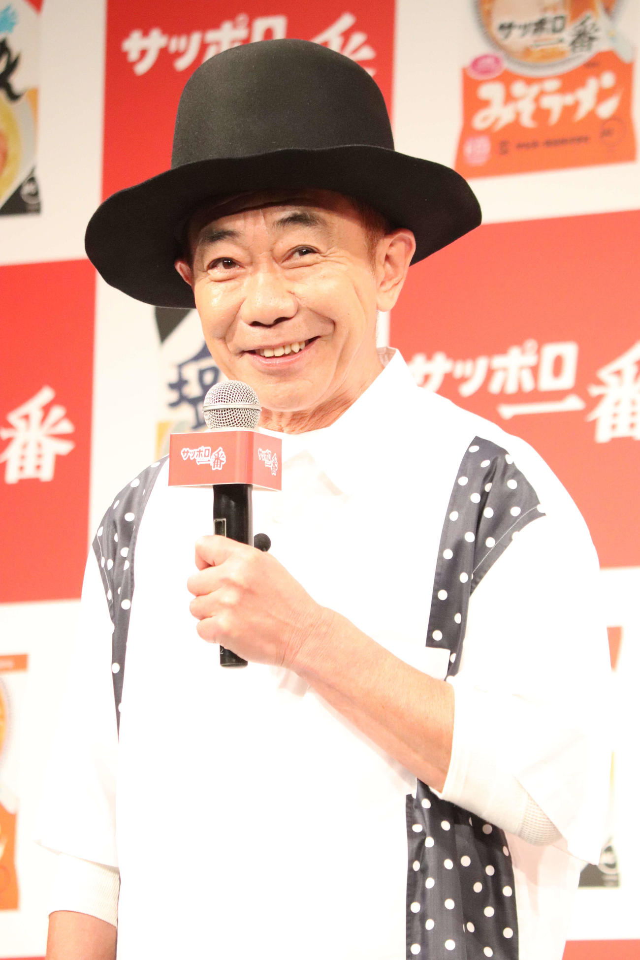 「サッポロ一番」新CM発表会に出席した木梨憲武（撮影・加藤理沙）
