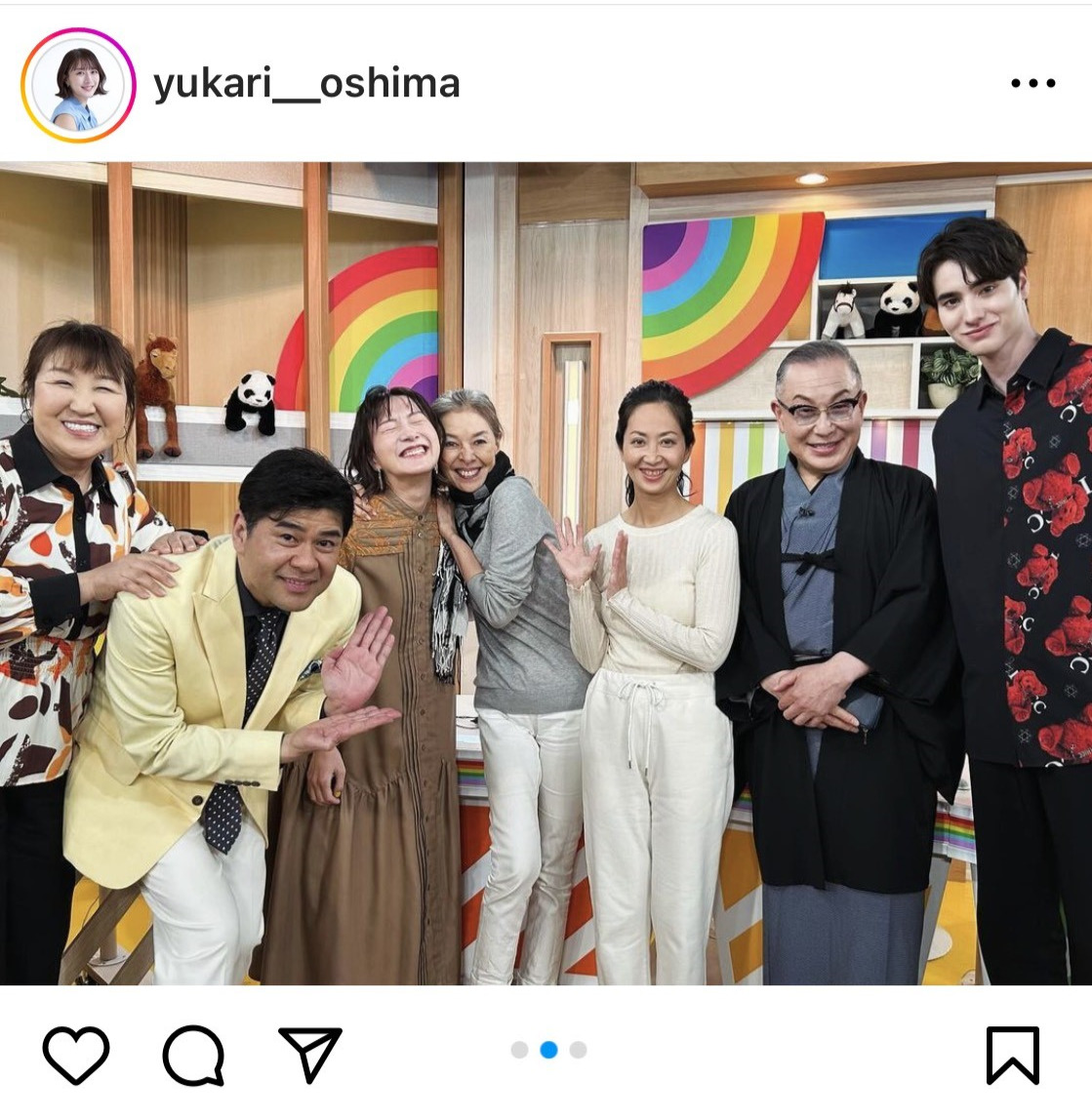 大島由香里アナのインスタグラムから