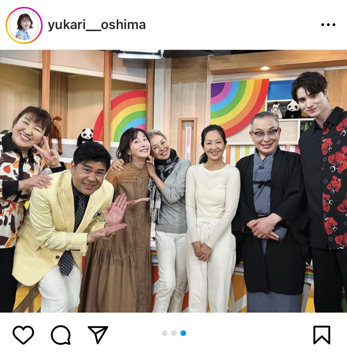 大島由香里アナのインスタグラムから