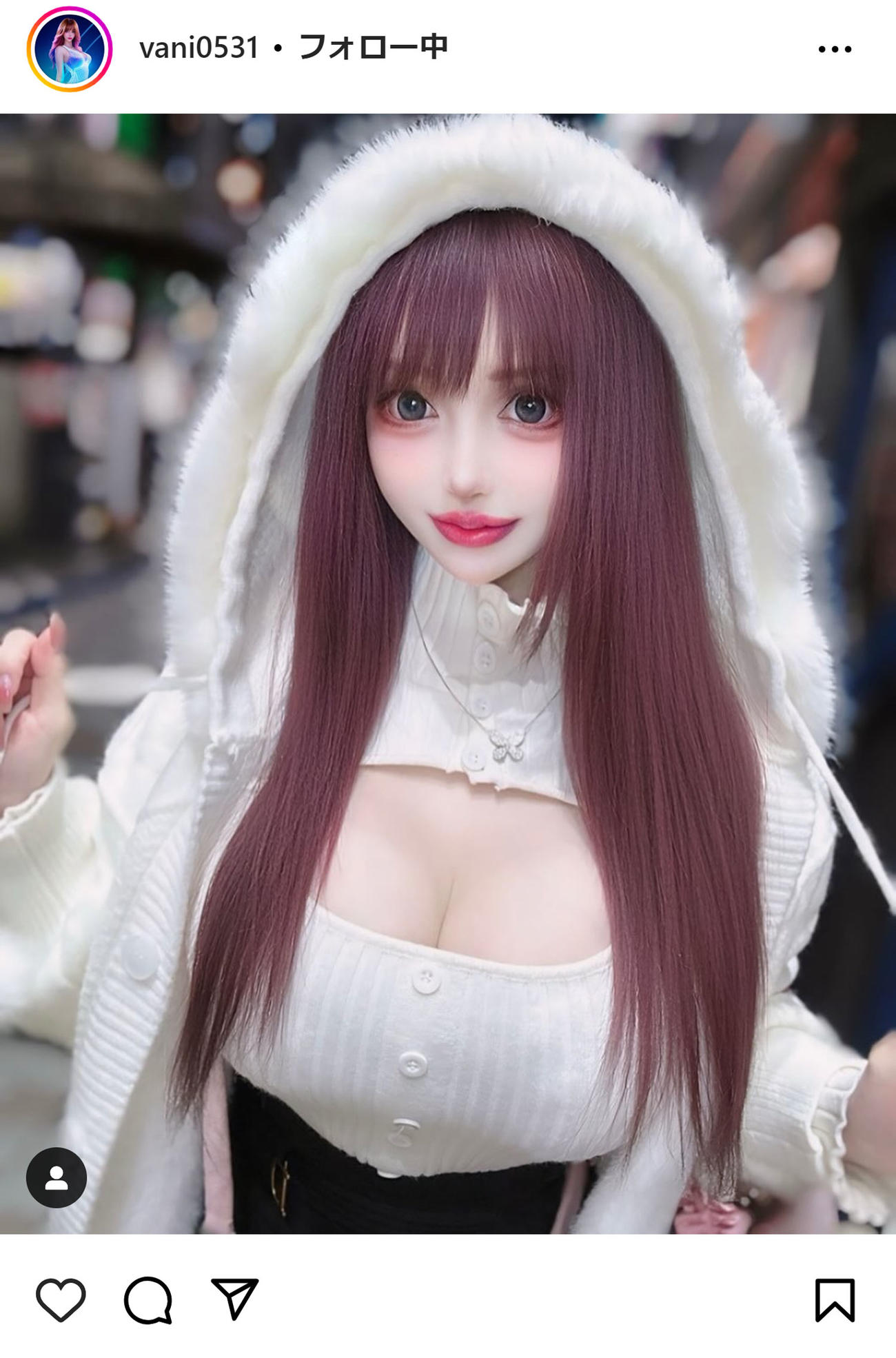 ヴァニラのインスタグラムから