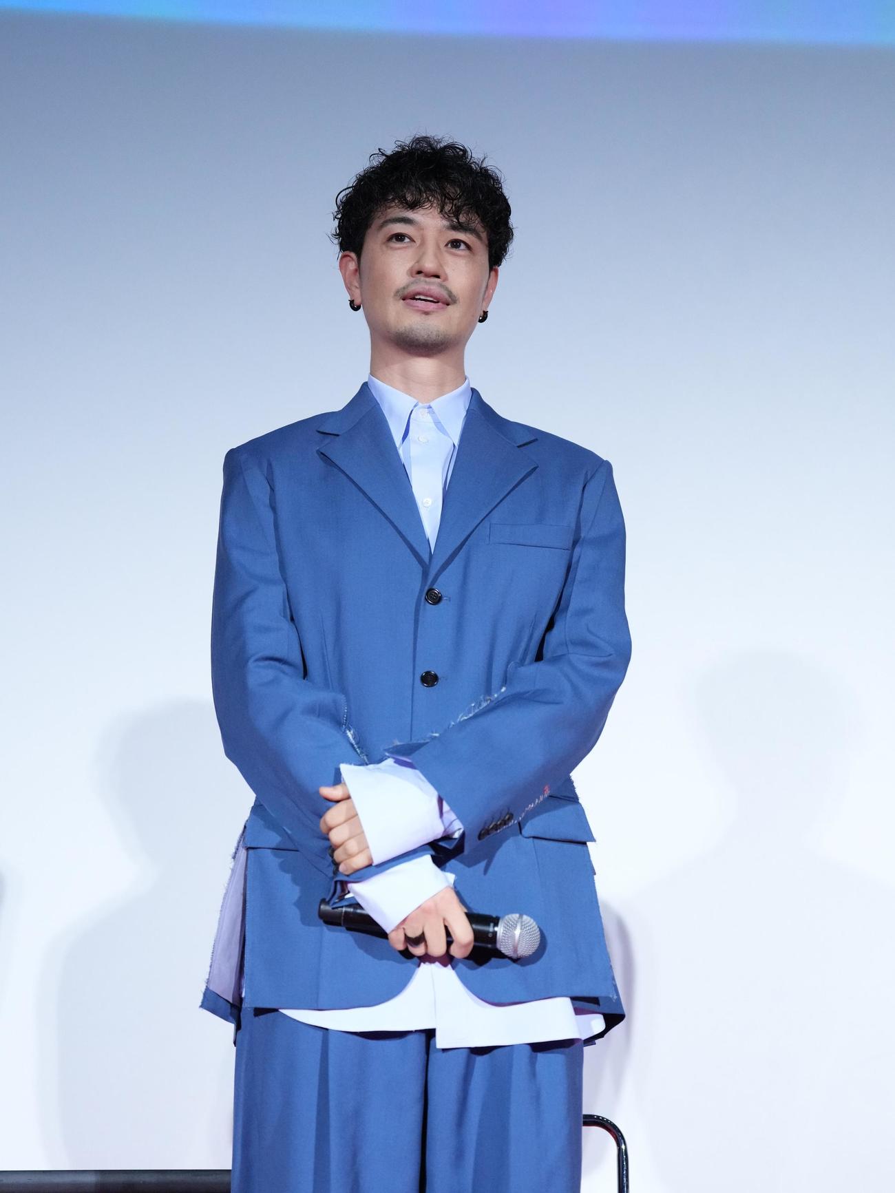 テレビ朝日系ドラマ「Believeー君にかける橋ー」キャスト登壇イベントに臨む斎藤工（撮影・小沢裕）