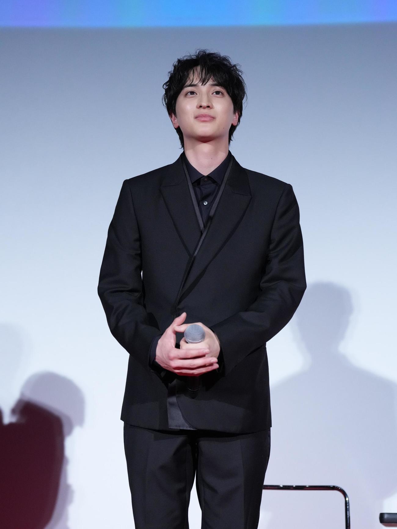 テレビ朝日系ドラマ「Believeー君にかける橋ー」キャスト登壇イベントに臨む一ノ瀬颯（撮影・小沢裕）