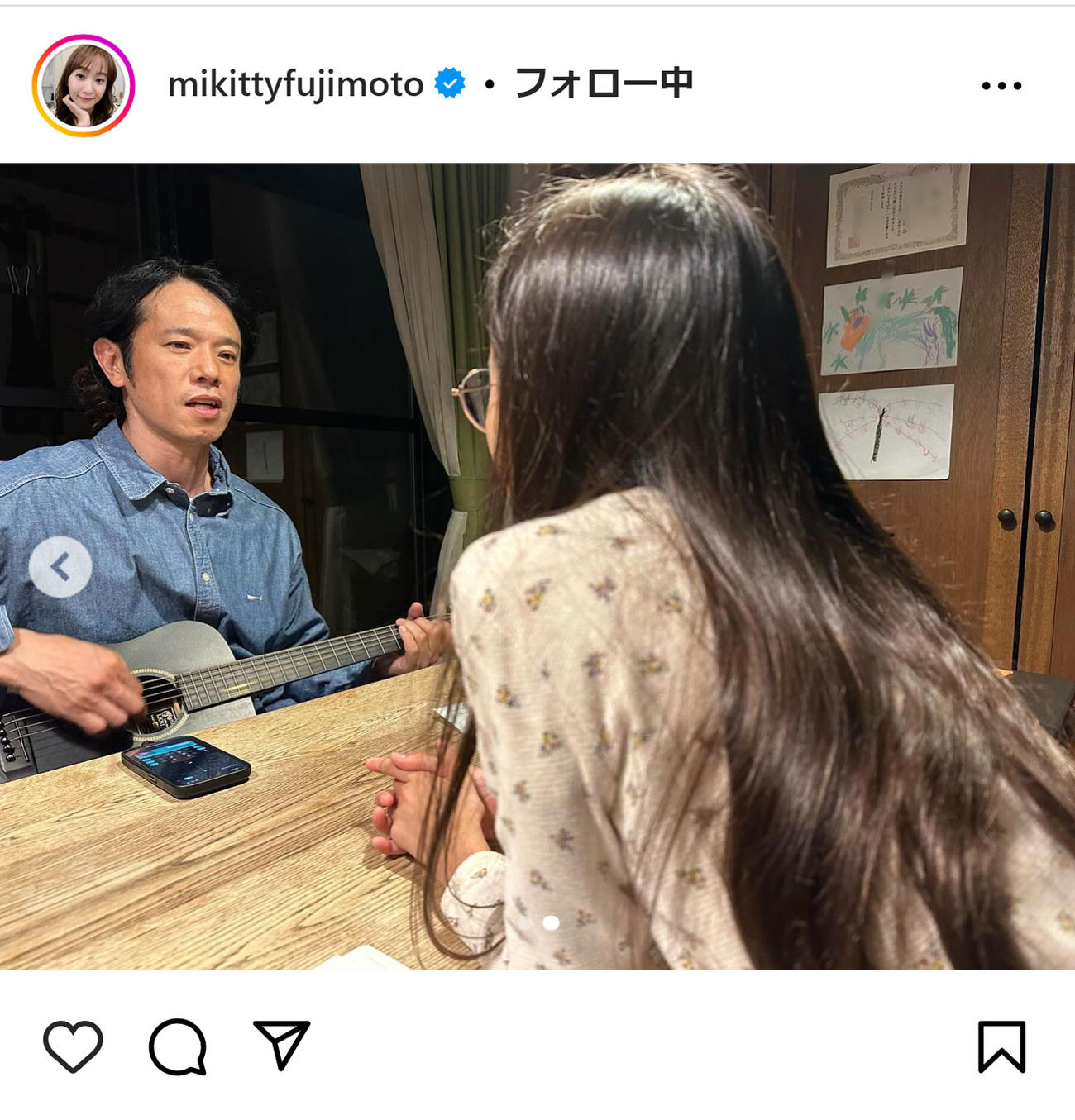 藤本美貴のインスタグラムから