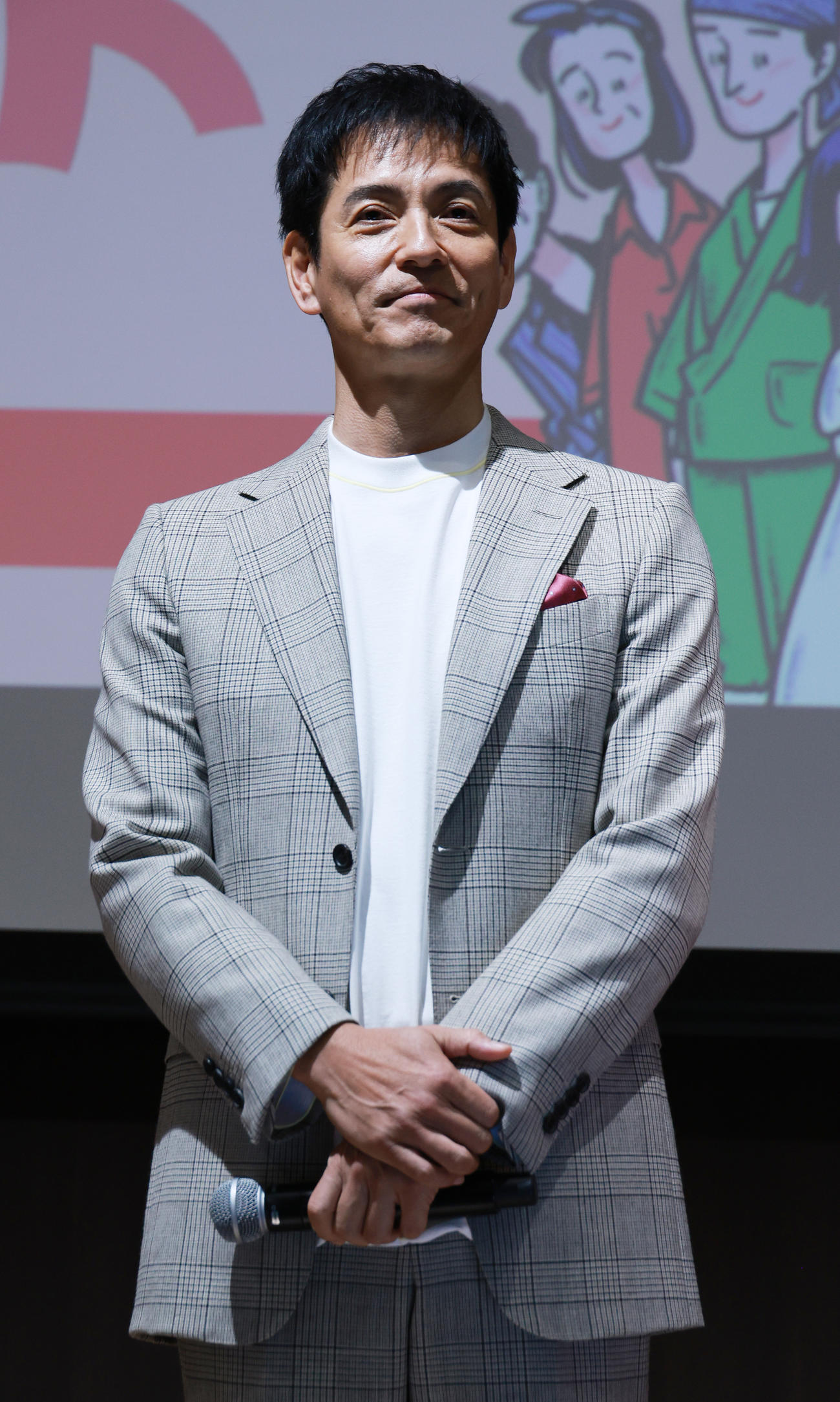 ドラマ「ミス・ターゲット」制作発表会見を行った沢村一樹（撮影・中島郁夫）