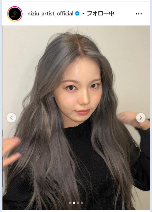 NiziU公式インスタグラムから