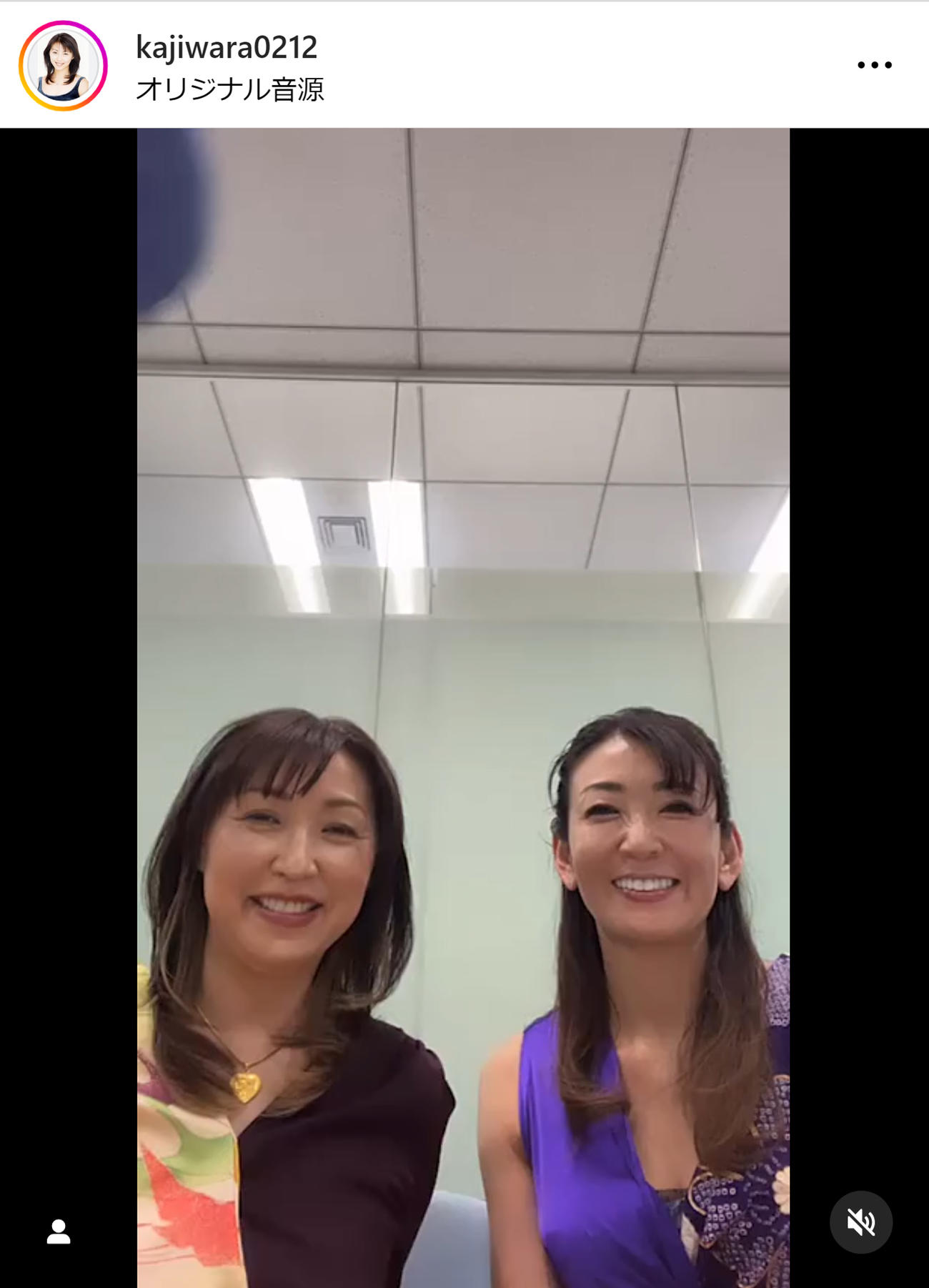 中島史恵と梶原真弓のインスタグラムから