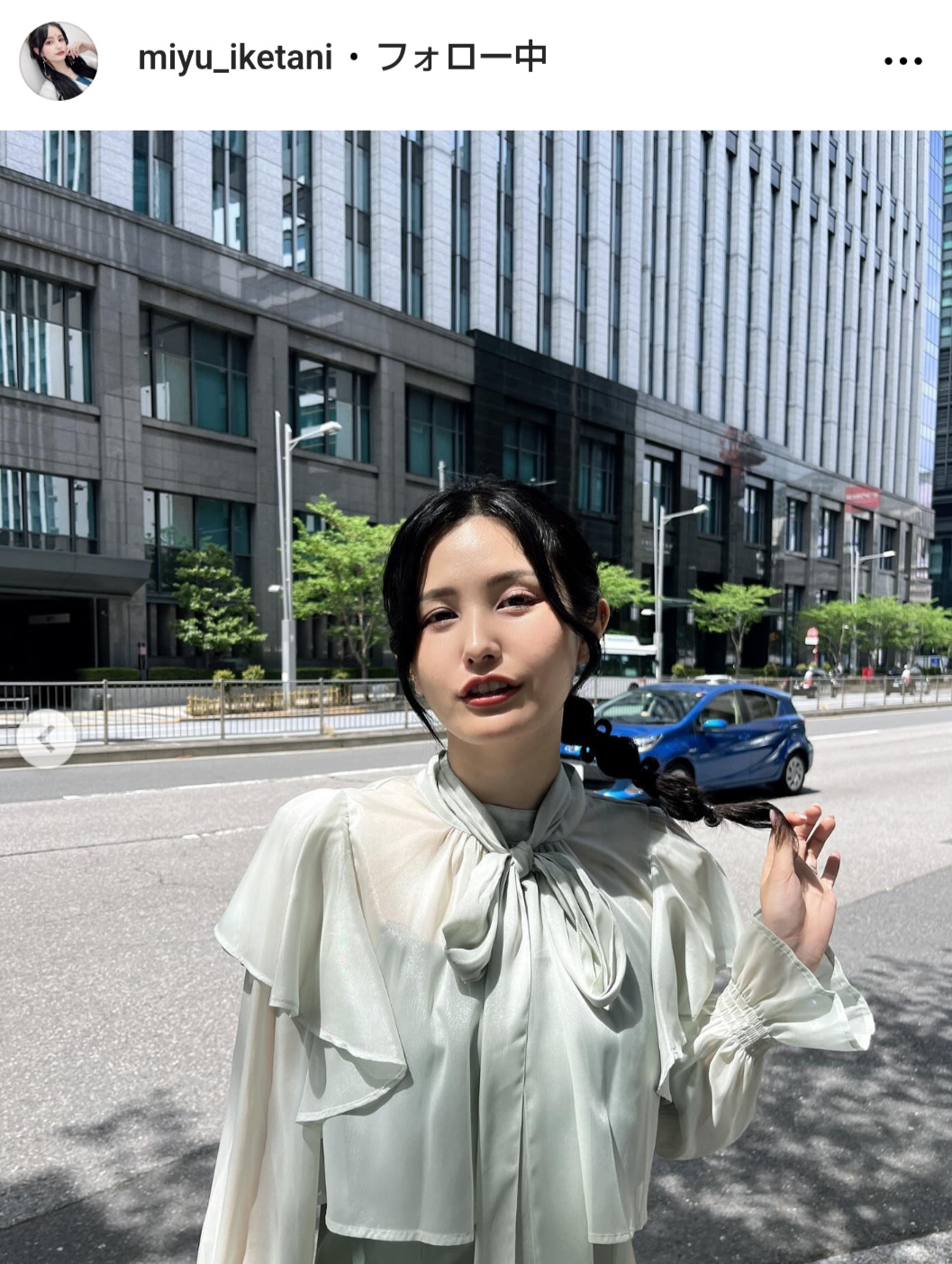 池谷実悠アナのインスタグラムから