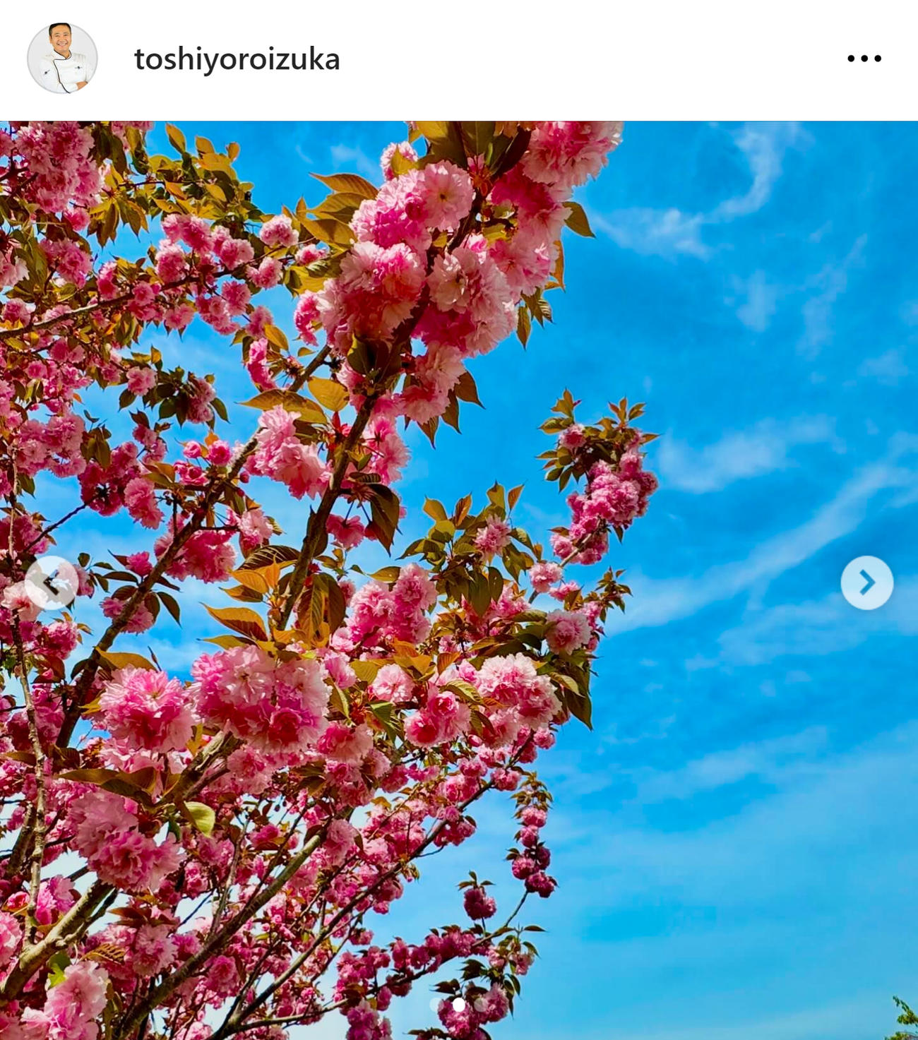 鎧塚俊彦氏のインスタグラムから
