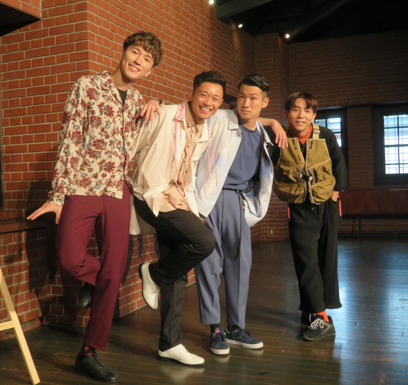 s＊＊t kingz（左からNOPPO、shoji、Oghri、kazuki）（2018年9月撮影）