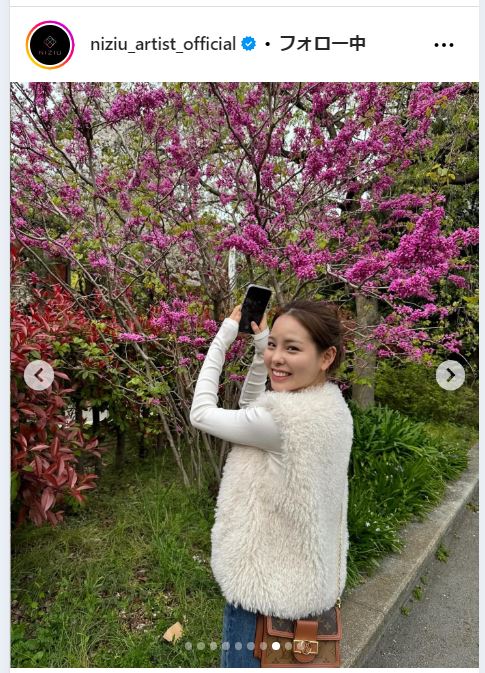 NiziU公式インスタグラムから