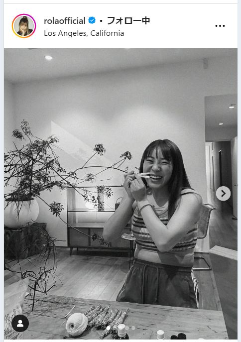 ローラのインスタグラムから