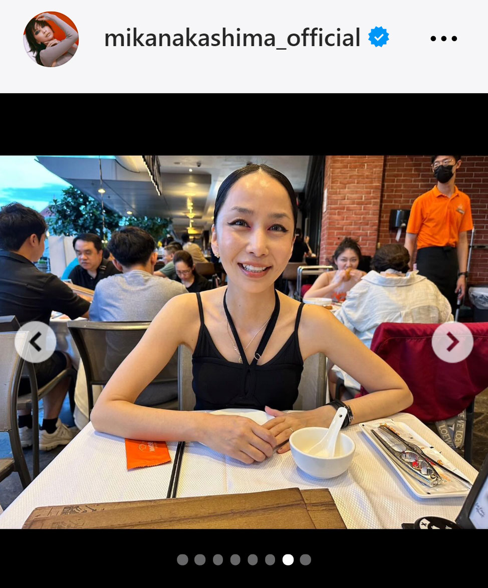中島美嘉のインスタグラムから