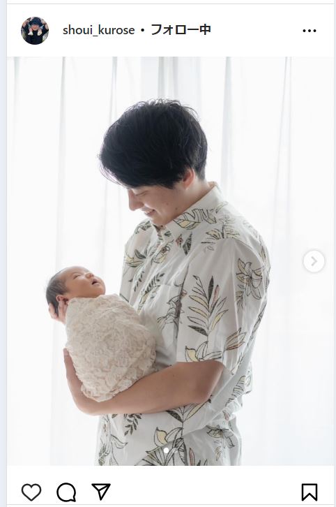 黒瀬翔生アナのインスタグラムから