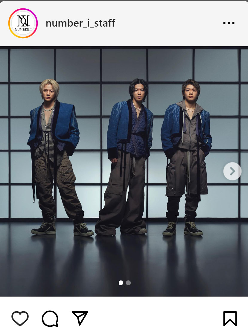 Number＿iのインスタグラムから