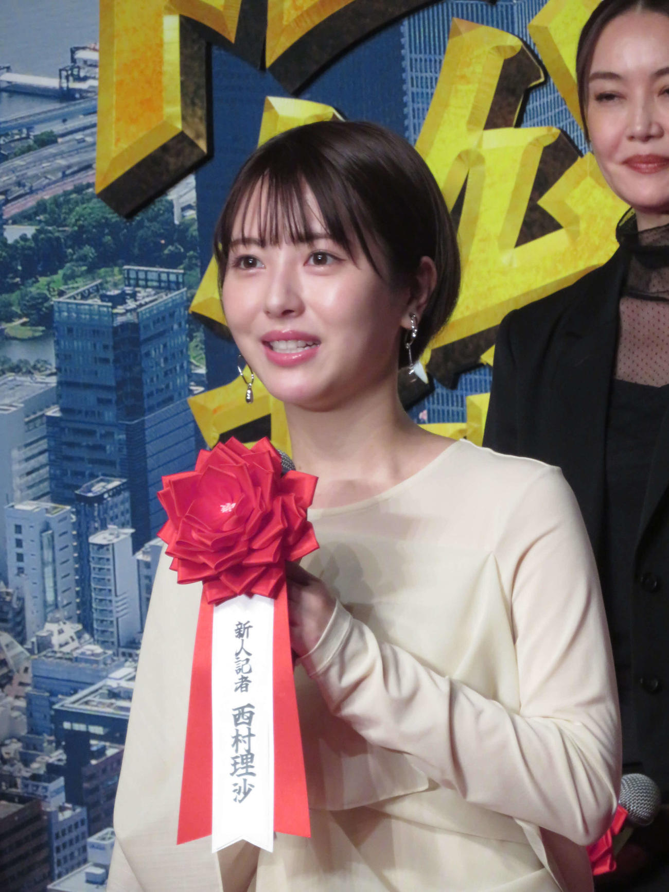 映画「もしも徳川家康が総理大臣になったら」製作報告会見に出席した浜辺美波