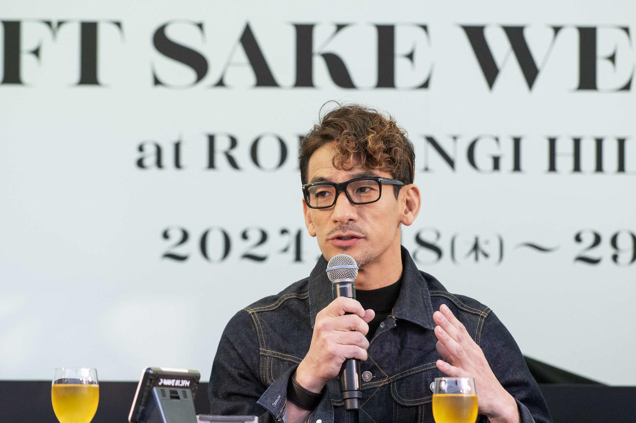 「CRAFT SAKE WEEK 2024 at ROPPONGI HILLS」でトークセッションを行った中田英寿氏