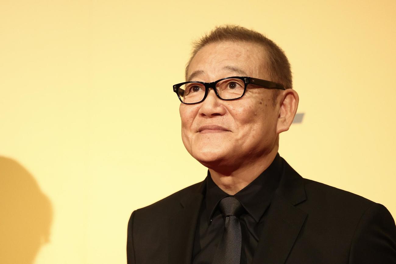 映画「碁盤斬り」完成披露舞台あいさつに臨む國村隼（撮影・河田真司）