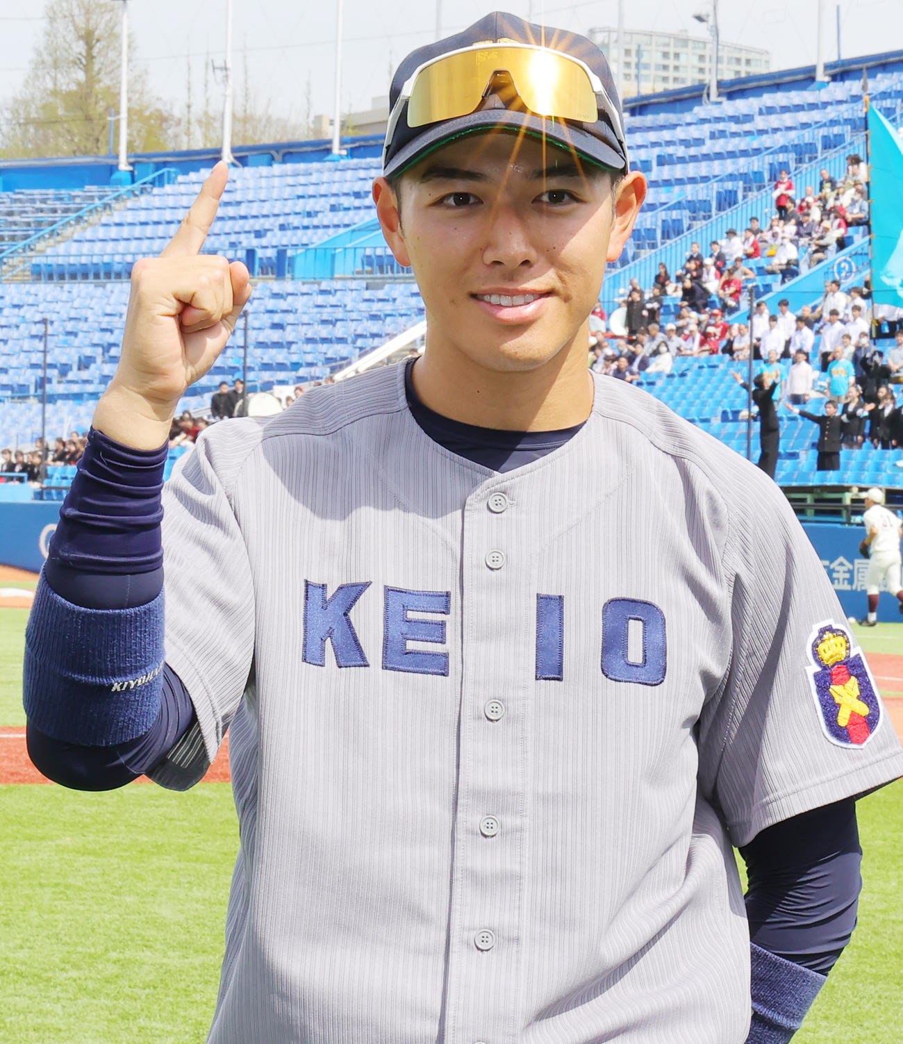 慶大・清原正吾（2024年4月13日撮影）