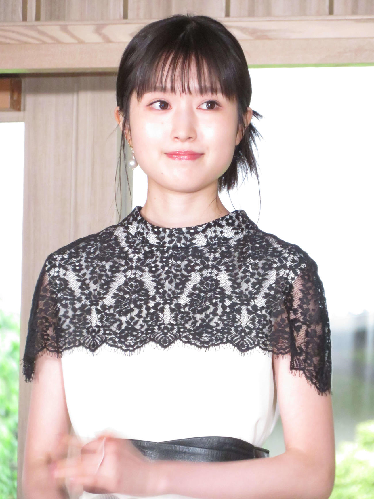 映画「ディア・ファミリー」完成報告会見に出席した福本莉子