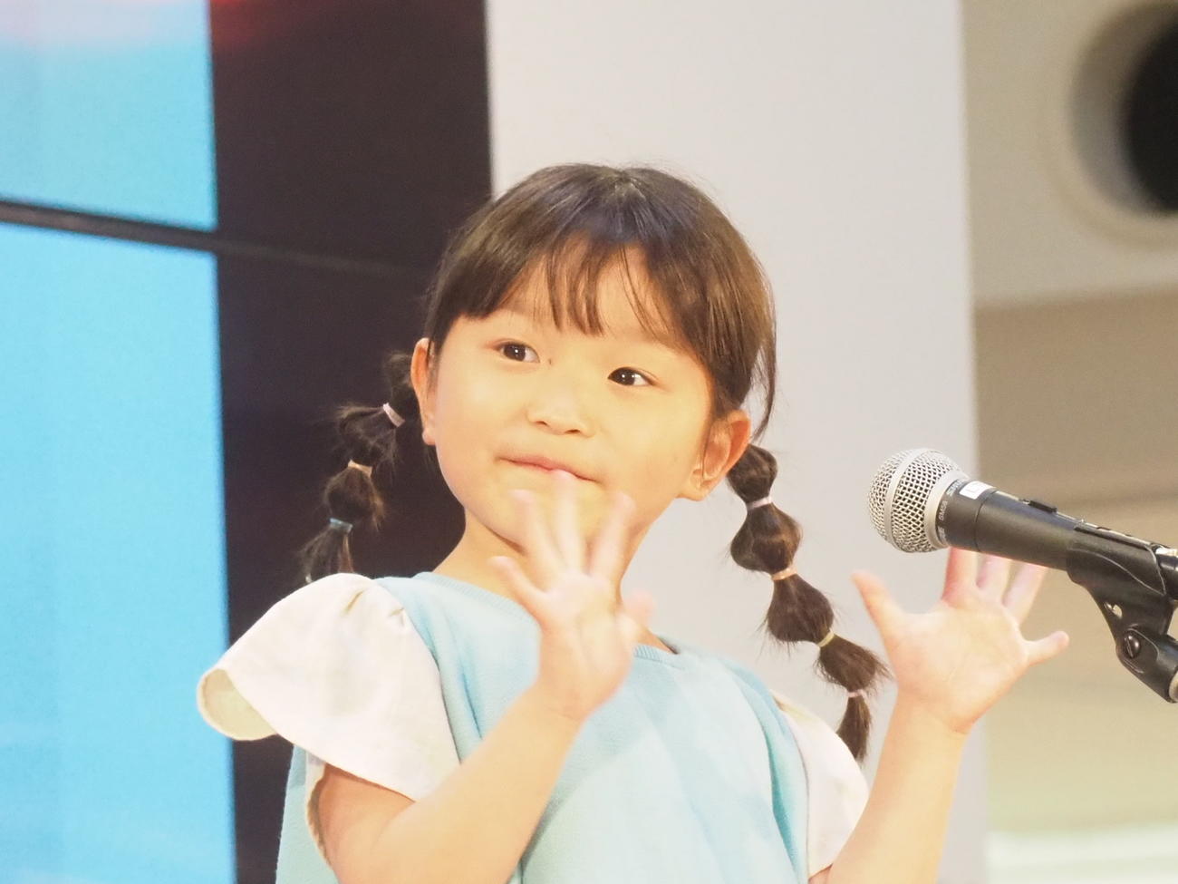 新アルバム「Smile～みんな笑顔になーれ！～」の発売記念イベントを行った、ののちゃん