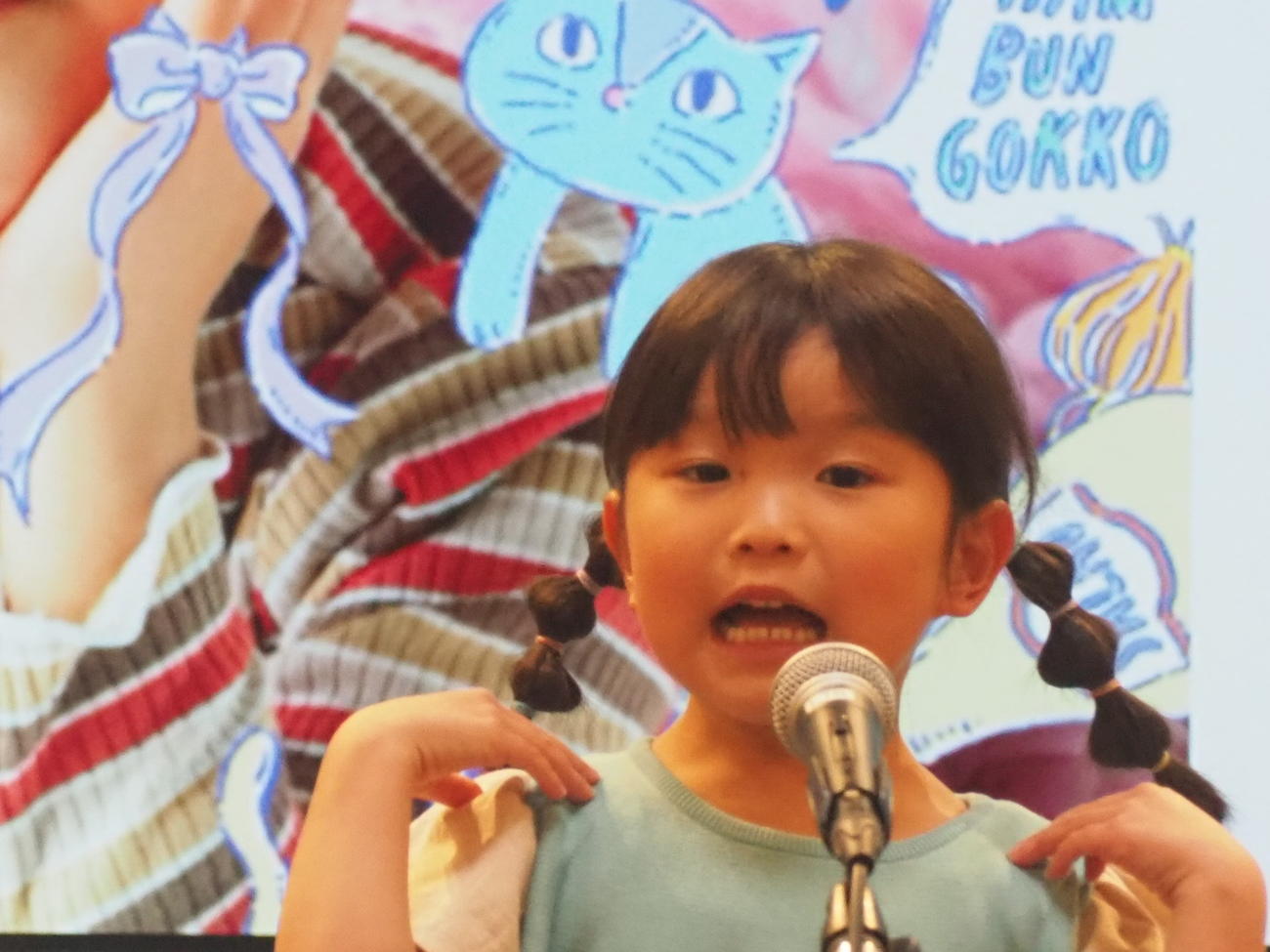 新アルバム「Smile～みんな笑顔になーれ！～」の発売記念イベントを行った、ののちゃん