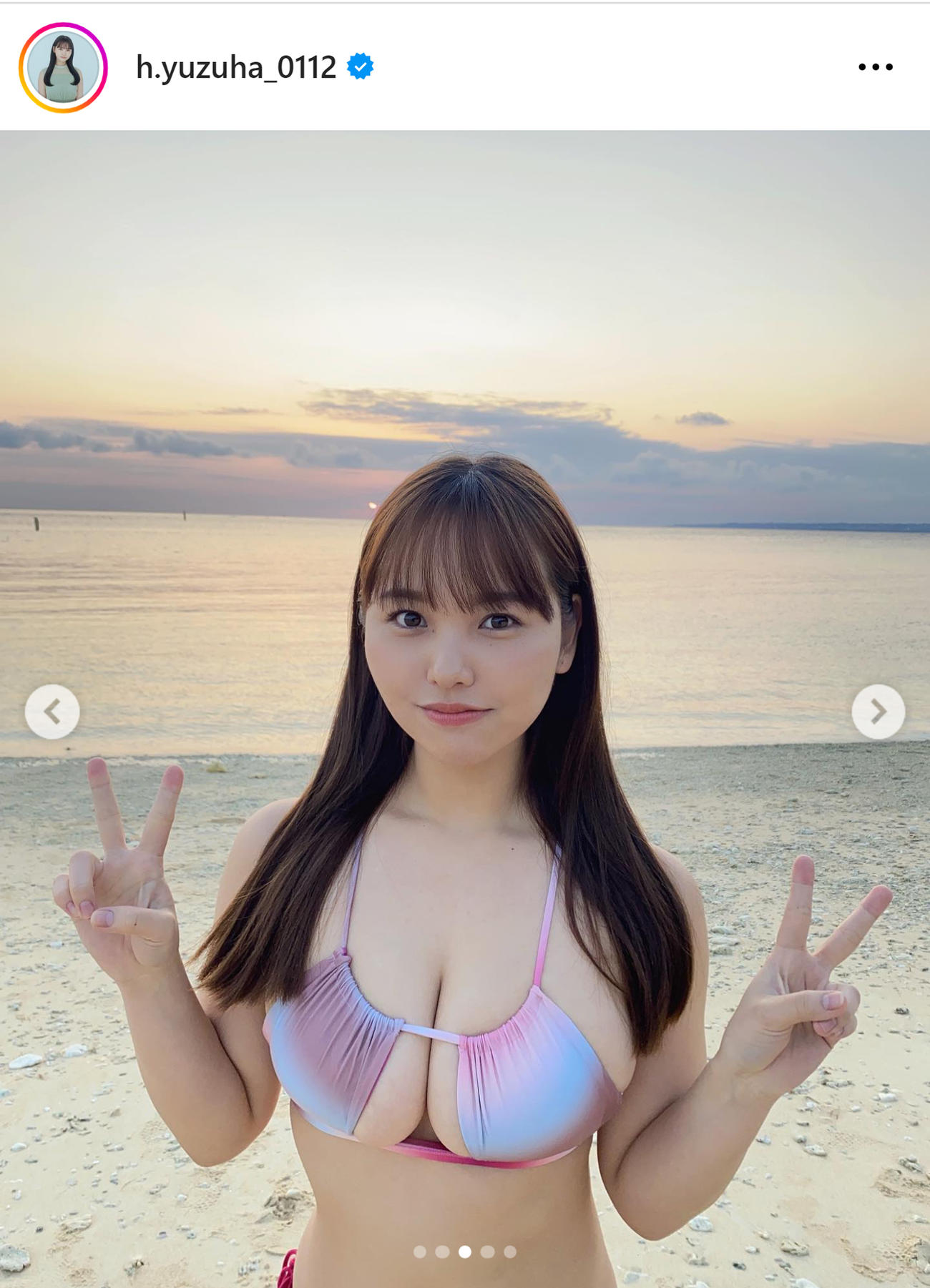本郷柚巴のインスタグラムから