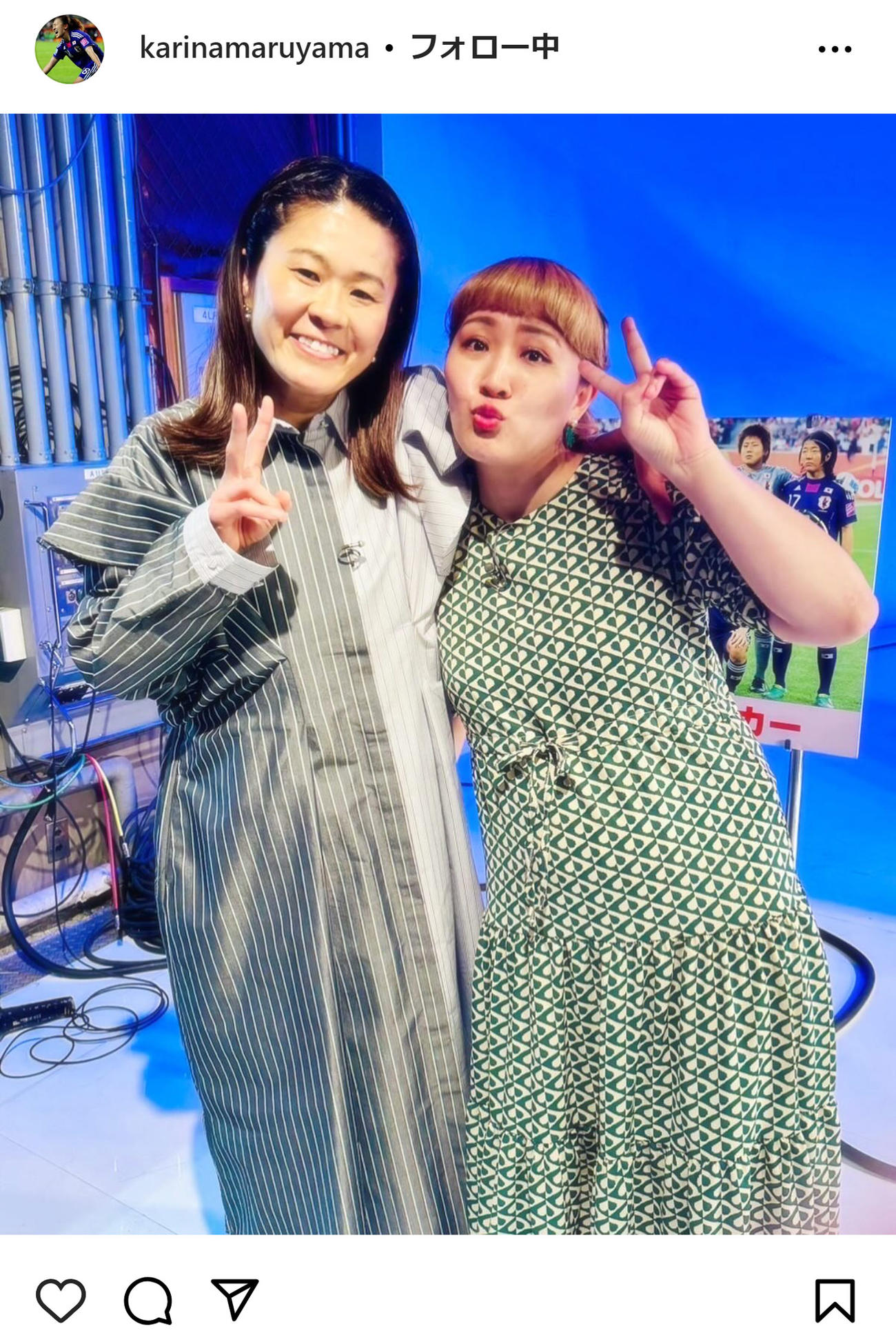 丸山桂里奈のインスタグラムから