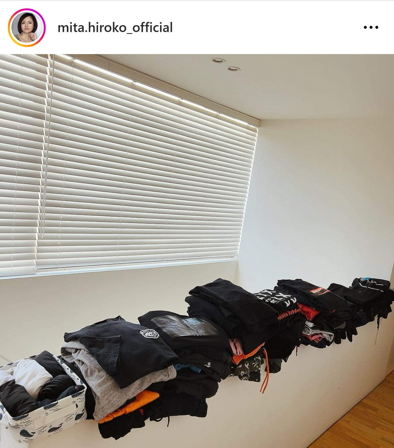 三田寛子のインスタグラムから
