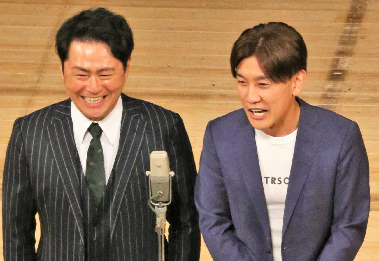 ラフ次元の梅村賢太郎（左）と空道太郎