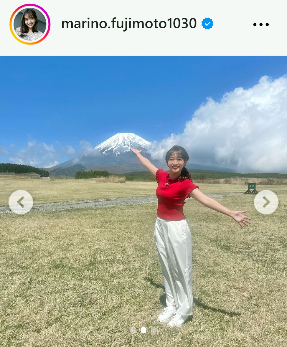 藤本万梨乃のインスタグラムから