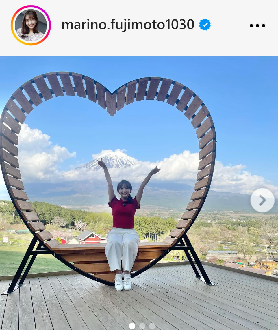 藤本万梨乃のインスタグラムから