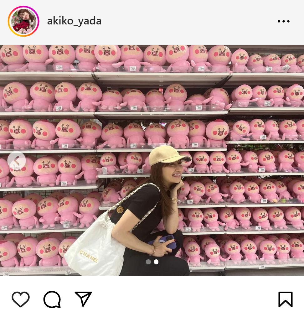 矢田亜希子のインスタグラムから